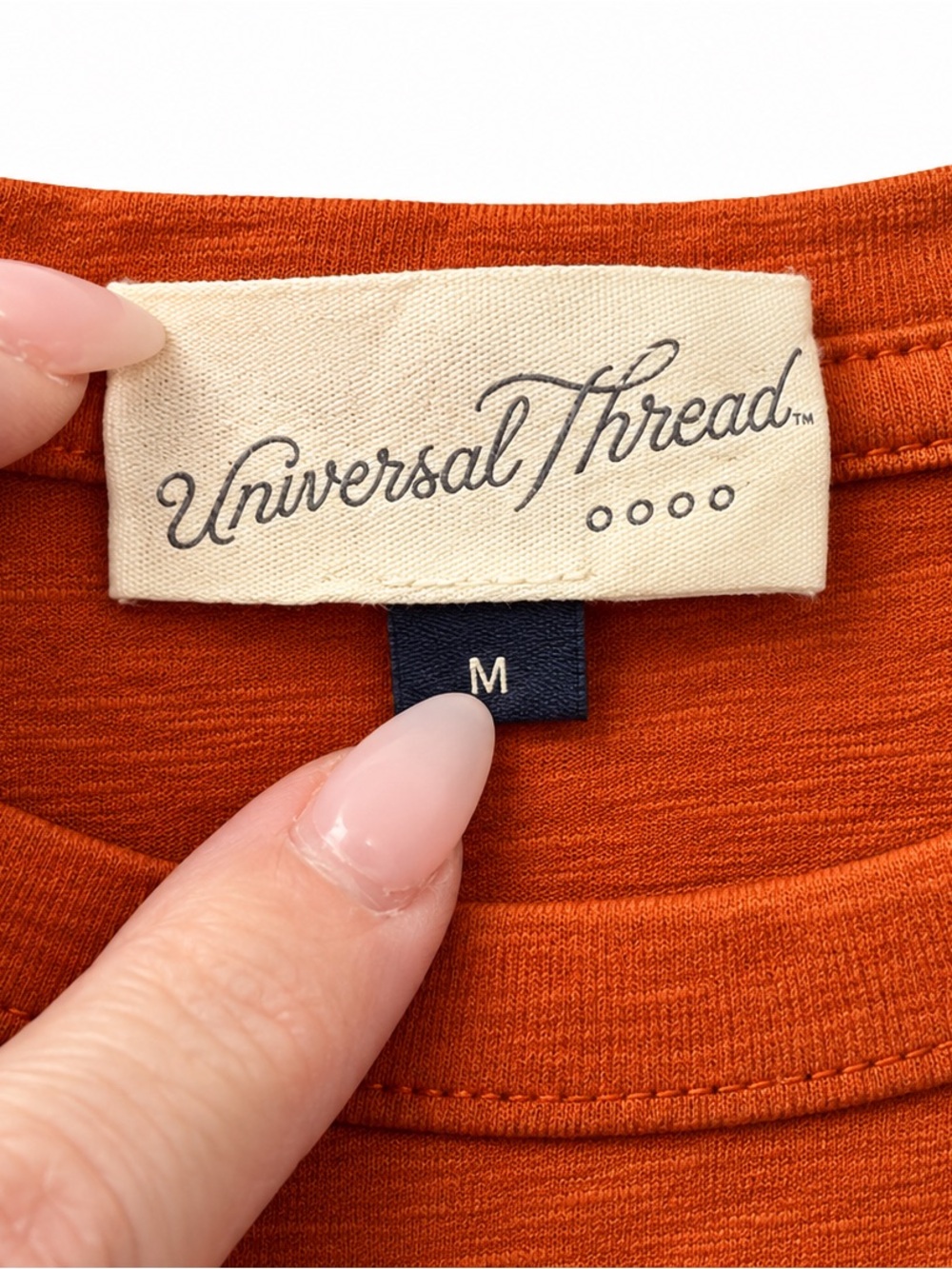 Universal Thread Rust Orange Ruffle Sleeve Top – Size Medium – Fall Boho - Picture 2 of 3